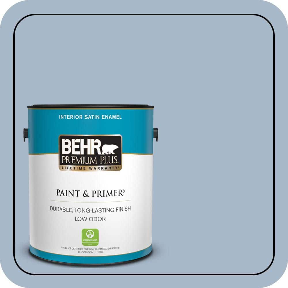 BEHR PREMIUM PLUS Home Decorators Collection #HDC-SP14-10 Blue Tribute Enamel & Primer Color Sample (1)