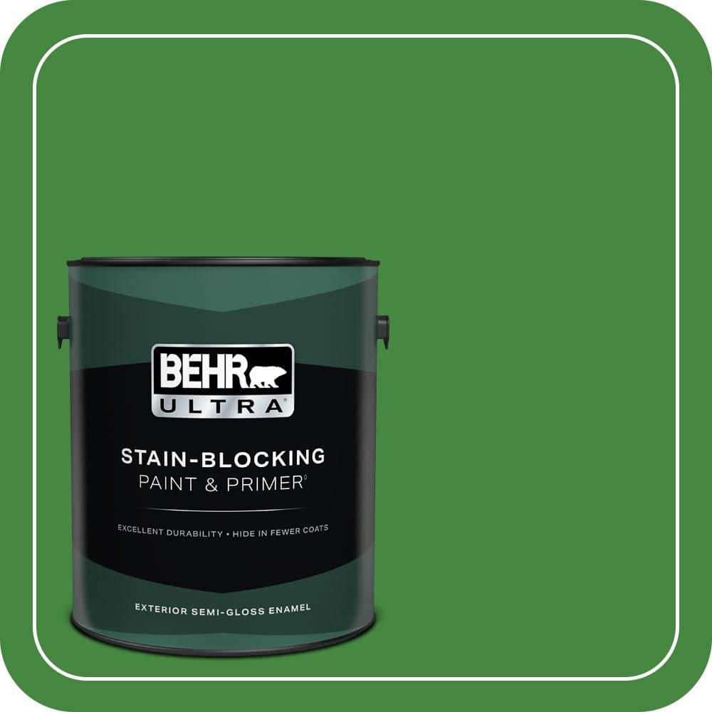 BEHR ULTRA 1 gal. #T12-9 Level Up Semi-Gloss Enamel Exterior Paint & Primer