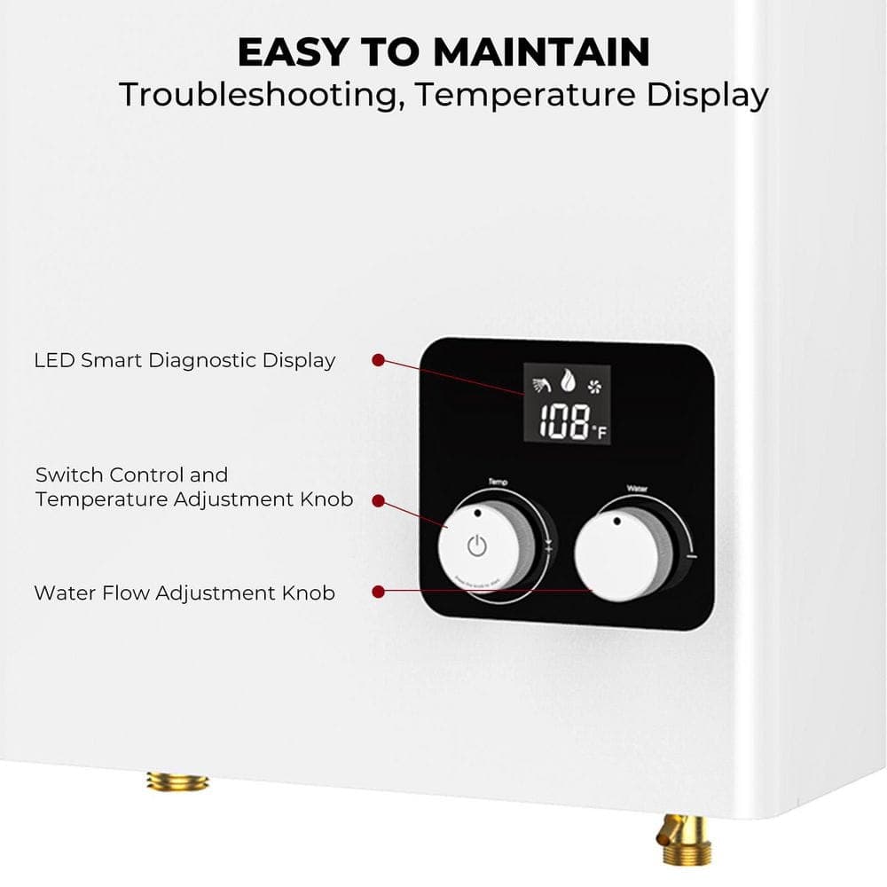 CAMPLUX Thermostatic 102,000 BTU Indoor Tankless Water Heater, CSA Certified (3)