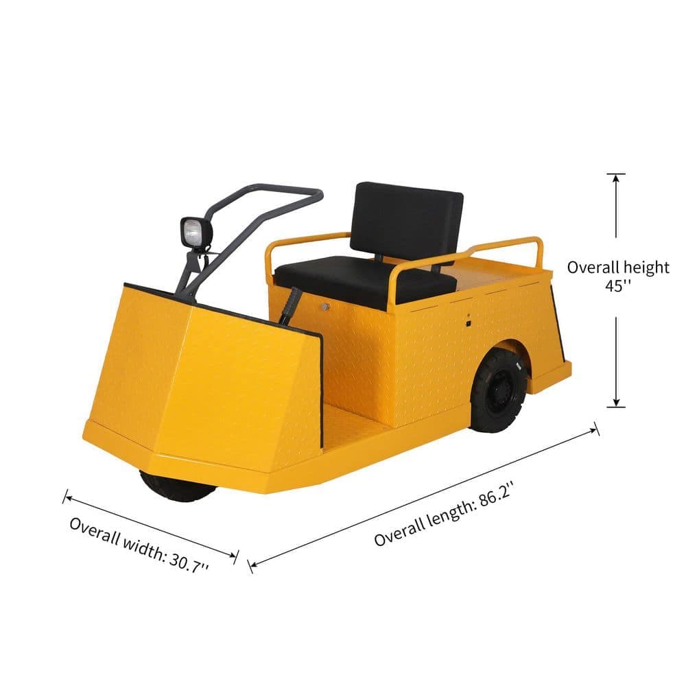 TORY CARRIER 1100 lbs. Electric Tugger Tow Tractor 24-Volt 210Ah Battery Powered Electric Cart (2)