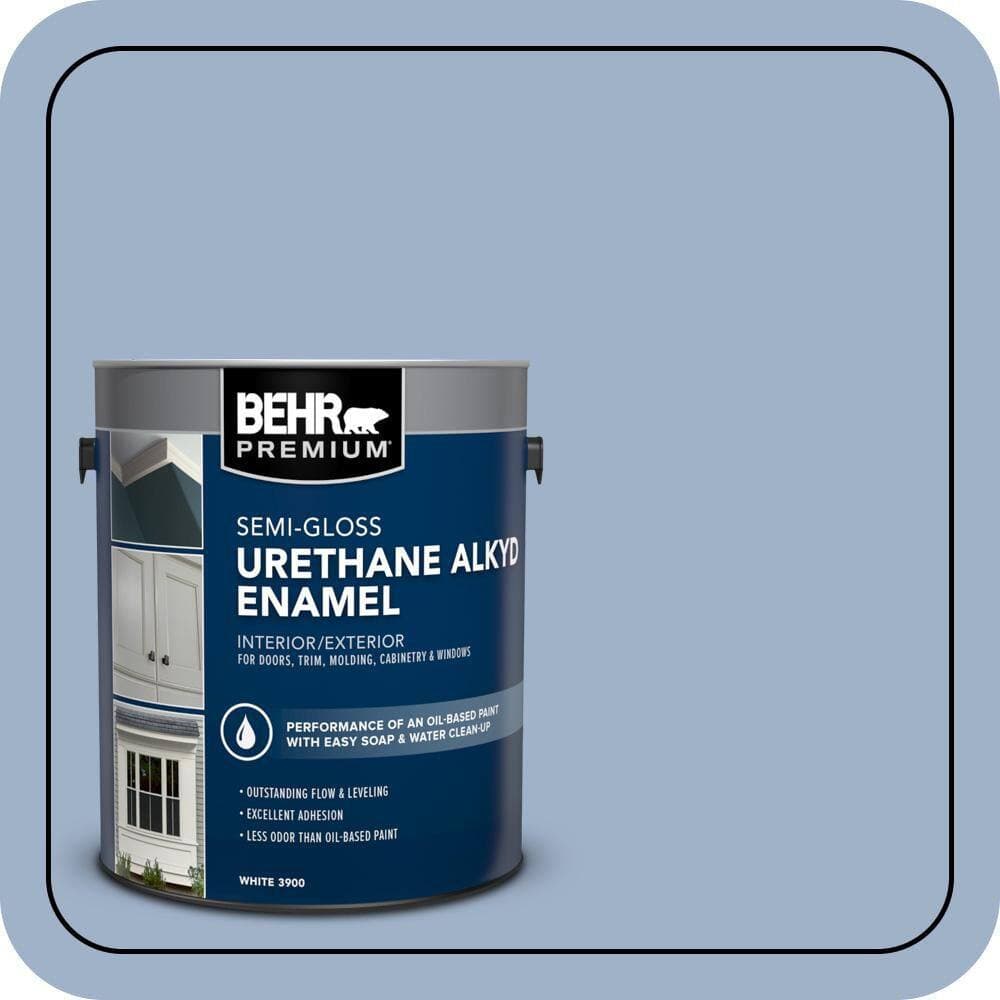BEHR PREMIUM 1 gal. #S530-3 Aerial View Urethane Alkyd Semi-Gloss Enamel Interior/Exterior Paint