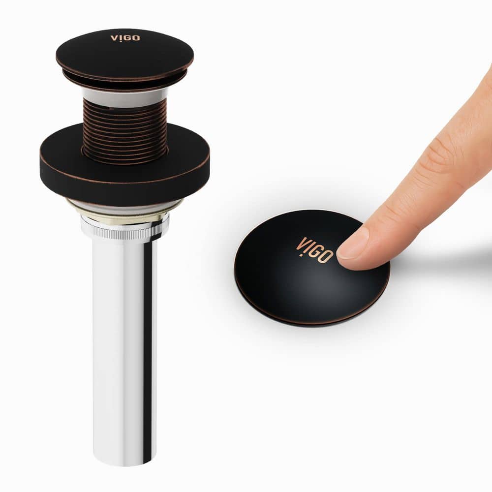 VIGO Vessel Bathroom Sink Pop-Up Drain and Mounting Ring
