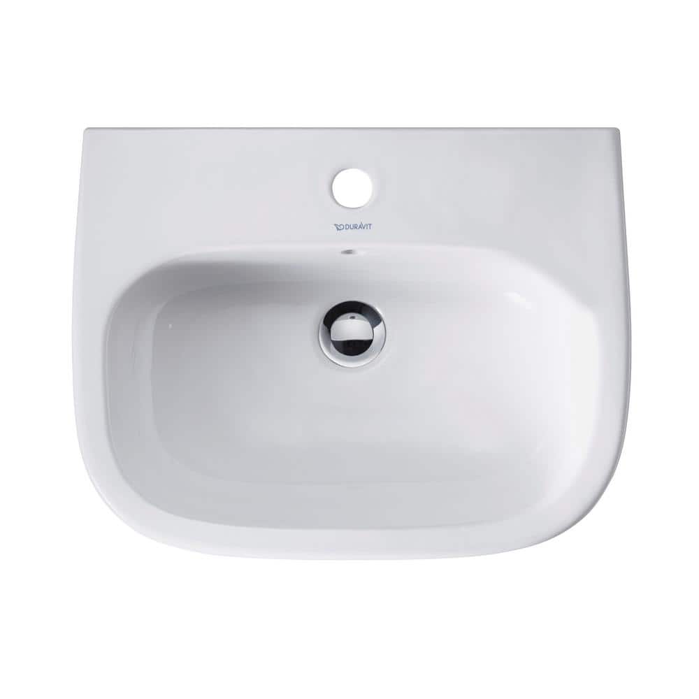 Duravit D-Code 21.63 in. Rectangular Bathroom Sink in White (3)