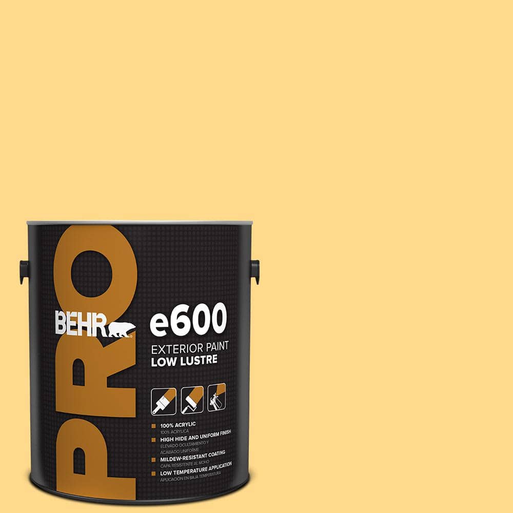 BEHR PRO 1 gal. #P260-4 Banana Mania Low Luster Exterior Paint