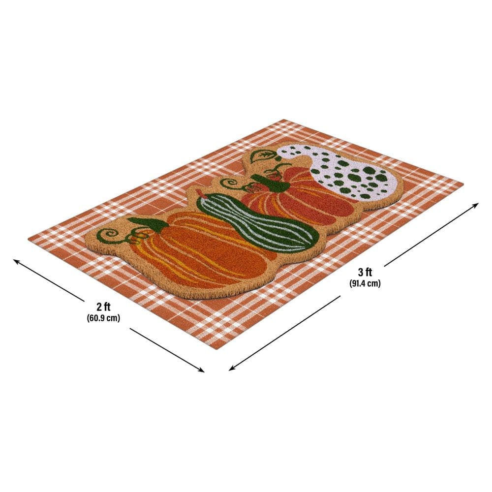 Unbranded Gourds 24 in. x 36 in. Fall Coir Layering Mat (4)