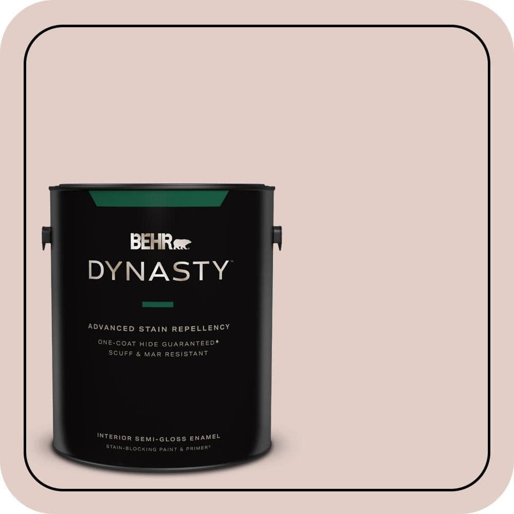 BEHR DYNASTY 1 gal. #700A-2 Chenille Semi-Gloss Enamel Interior Stain-Blocking Paint & Primer