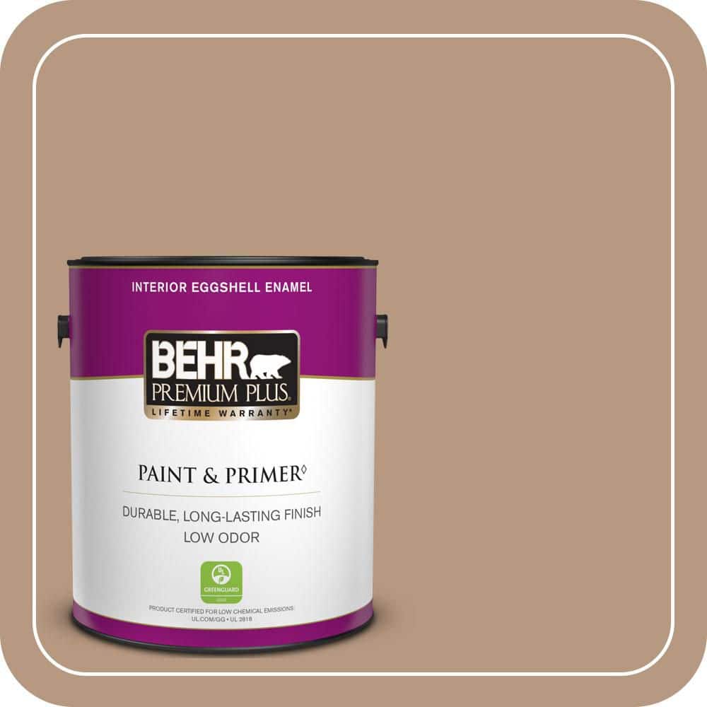 BEHR PREMIUM PLUS 1 gal. #MQ2-41 Cavern Clay Eggshell Enamel Low Odor Interior Paint & Primer