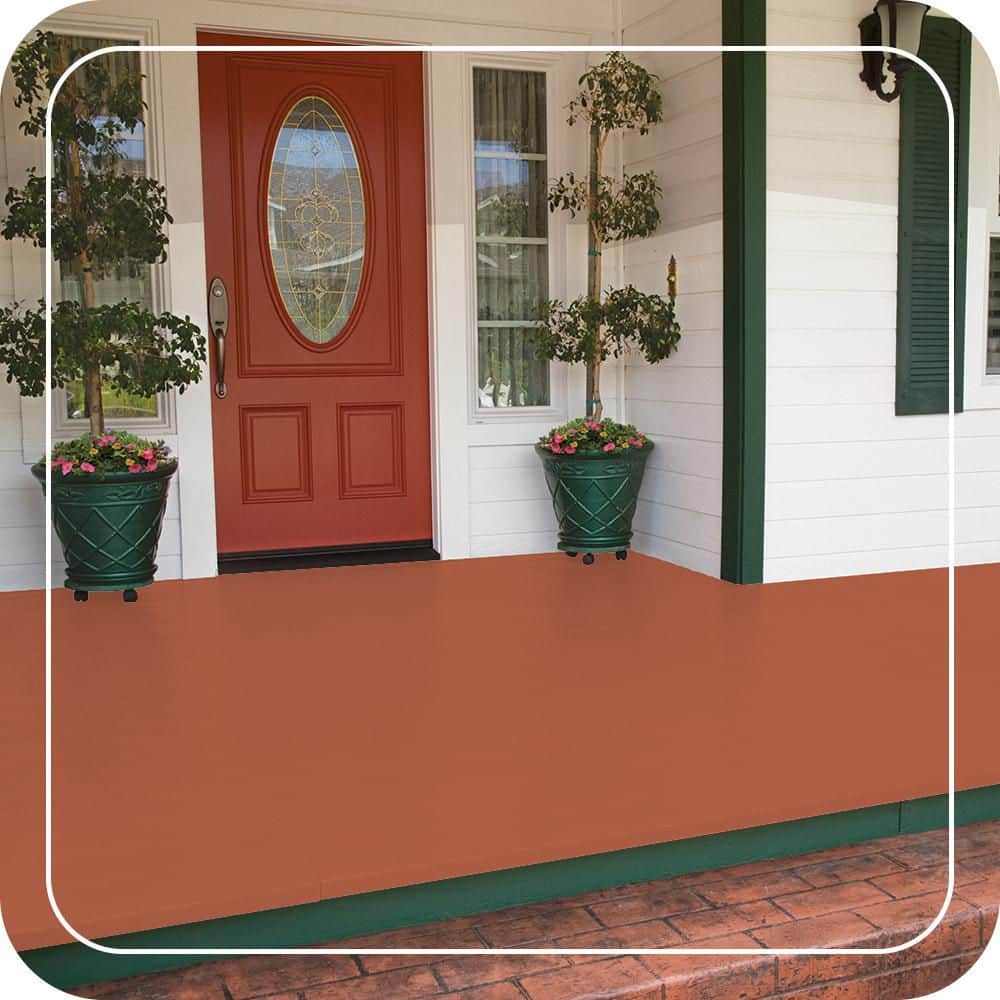 BEHR PREMIUM #M180-6 Low-Lustre Enamel Interior/Exterior Porch and Patio Floor Paint (2)