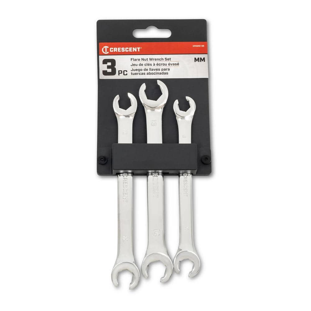 Crescent Metric Flare Nut Wrench Set (3-Piece) (3)