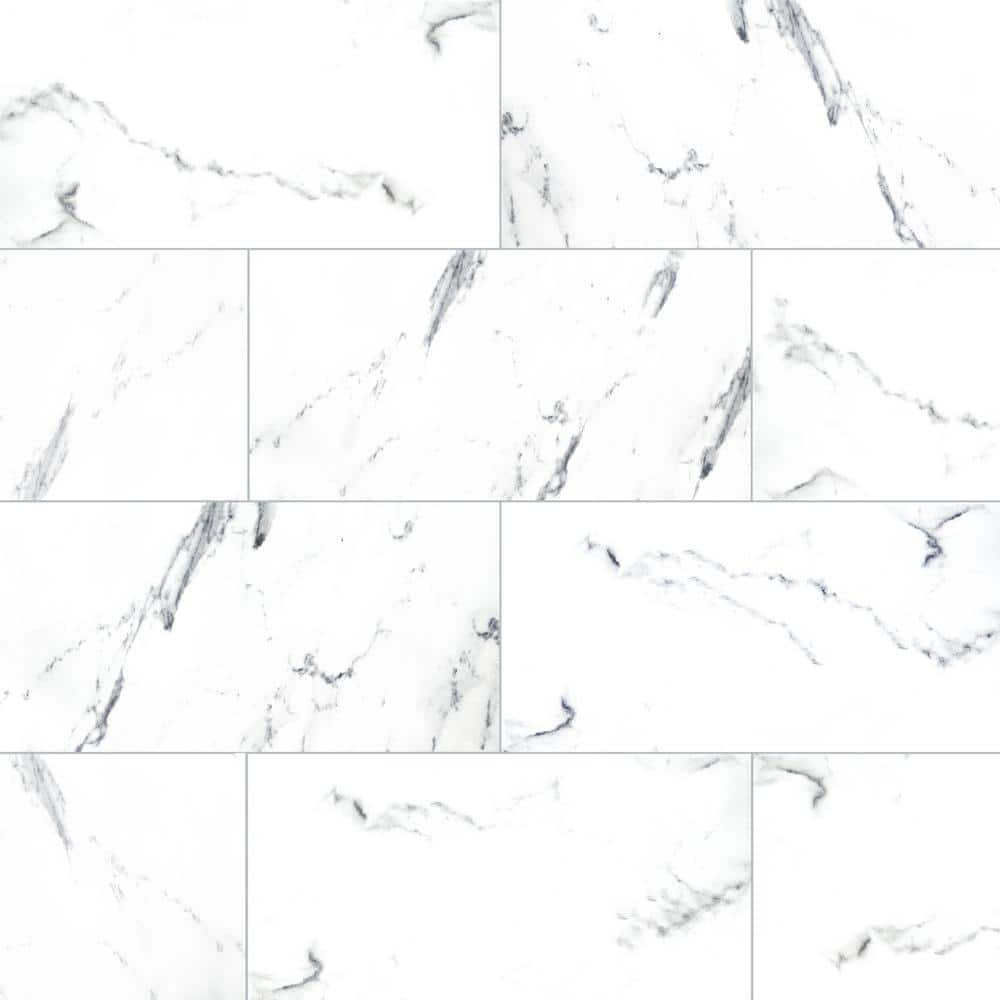 MSI Brillion Aspen Gris 12 in. x 24 in. Matte Ceramic Marble Look Floor and Wall Tile (14 sq. ft. /Case) (2)