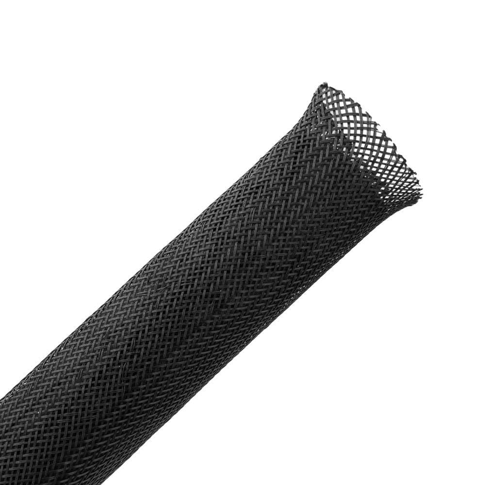 Unbranded 1/4 in PET Expandable Braided Cable Sleeve 26 ft Black Wire Loom for Automotive, Audio and Computer (1)
