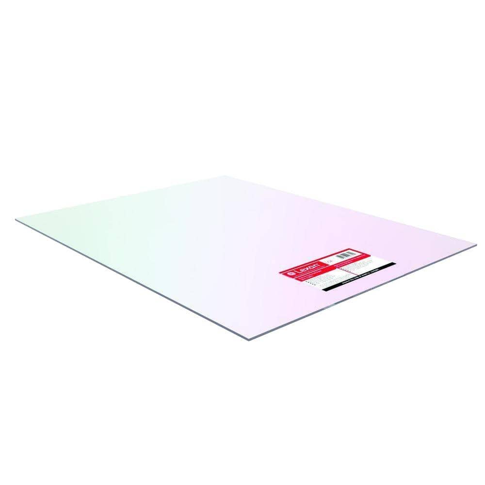 LEXAN 8 in. x 10 in. x 0.093 in. Clear Polycarbonate Sheet