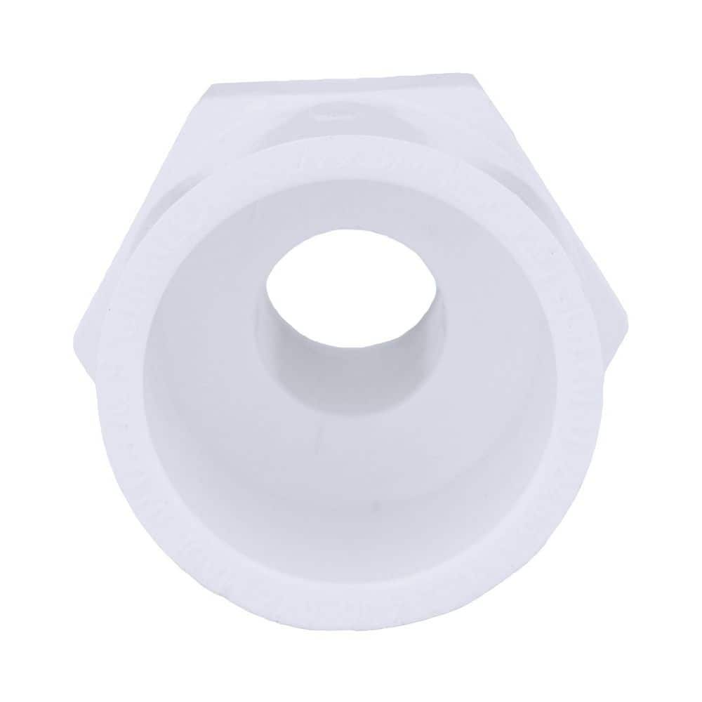 Charlotte Pipe 1 in. x 1-1/4 in. PVC Schedule 40 MPT x S Reducer Male Adapter (4)