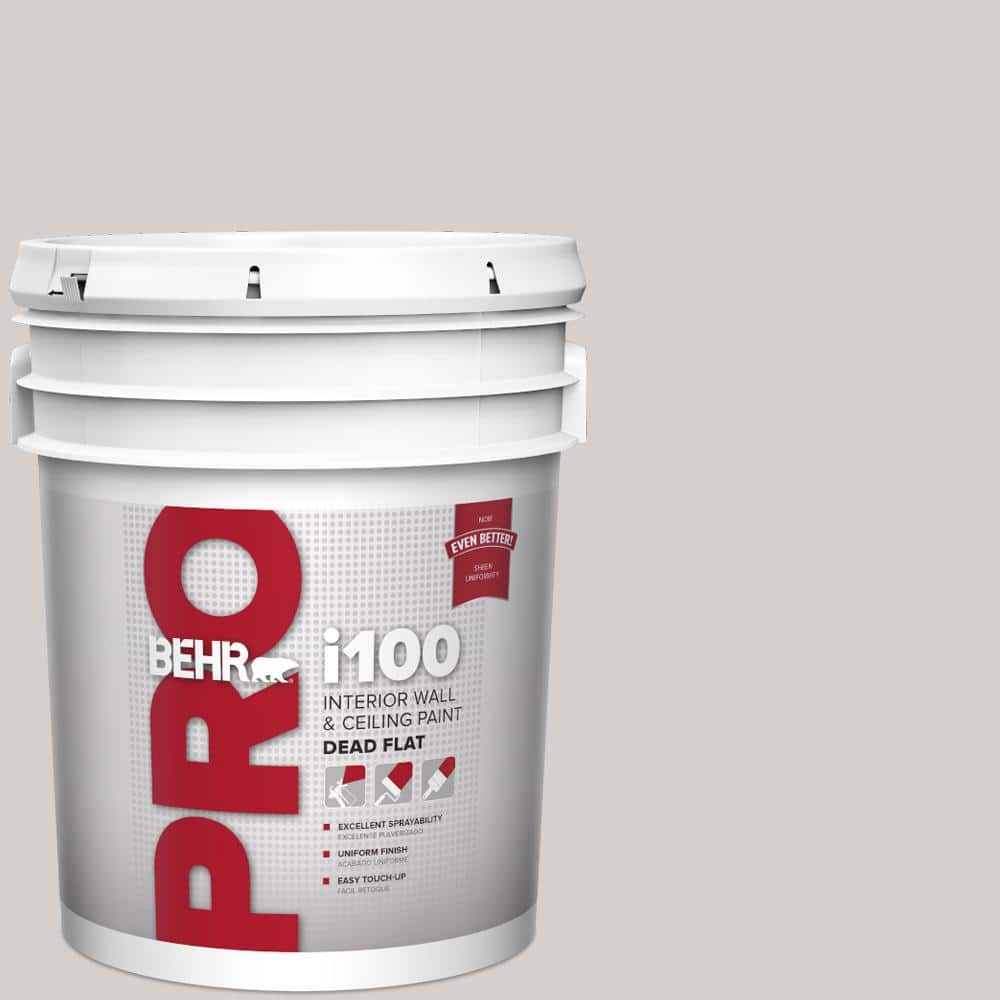 BEHR PRO 5 Gal. #N140-1A Soft Lilac Dead Flat Interior Paint