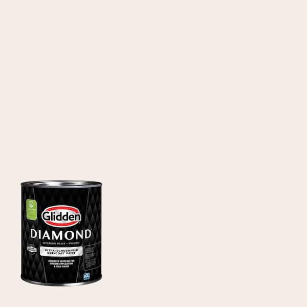 Glidden Diamond 1 qt. PPG1191-1 Summer Lily Satin Interior Paint with Primer (2)