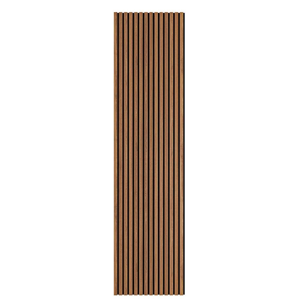 Ejoy 94 in. x 23.6 in x 0.8 in. Acoustic Vinyl Wall Cladding Siding Board in Warm Light Oak Color (Set of 2-piece) (3)