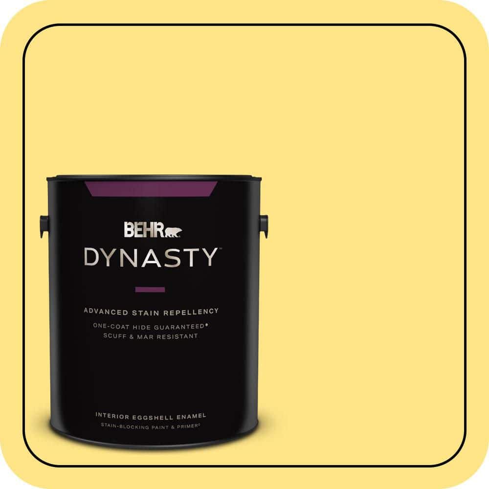 BEHR DYNASTY 1 gal. #P300-5 Upbeat Eggshell Enamel Interior Stain-Blocking Paint & Primer