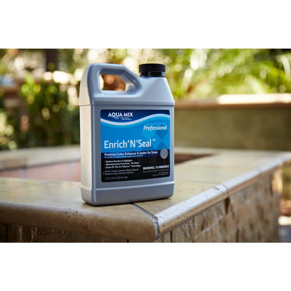Custom Building Products Aqua Mix Enrich 'N' Seal 24 oz. Indoor/Outdoor Natural Stone Enhancer and Sealer (3)