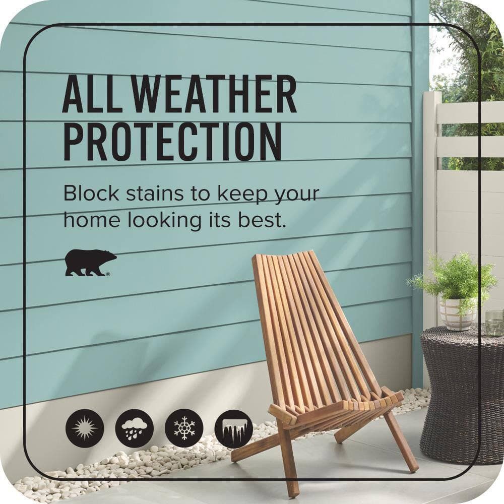 BEHR ULTRA 5 gal. #PPU12-06 Lap Pool Blue Flat Exterior Paint & Primer (4)