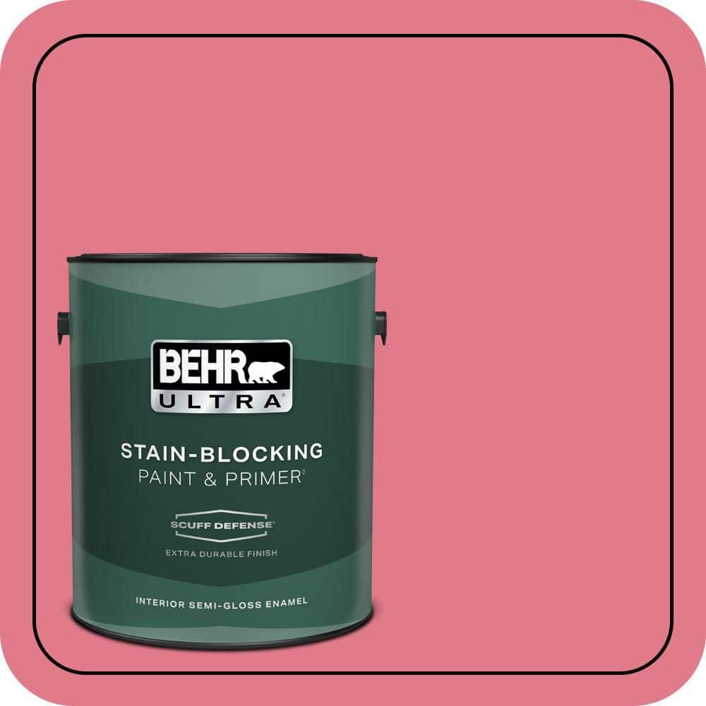 BEHR ULTRA 1 gal. #P150-4 Hot Gossip Extra Durable Semi-Gloss Enamel Interior Paint & Primer