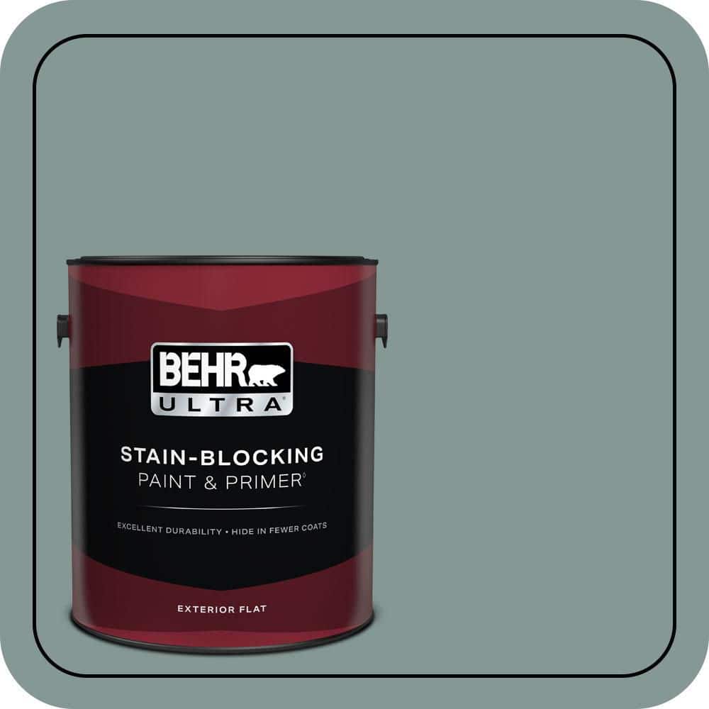 BEHR ULTRA 1 gal. #T18-15 In The Moment Flat Exterior Paint & Primer