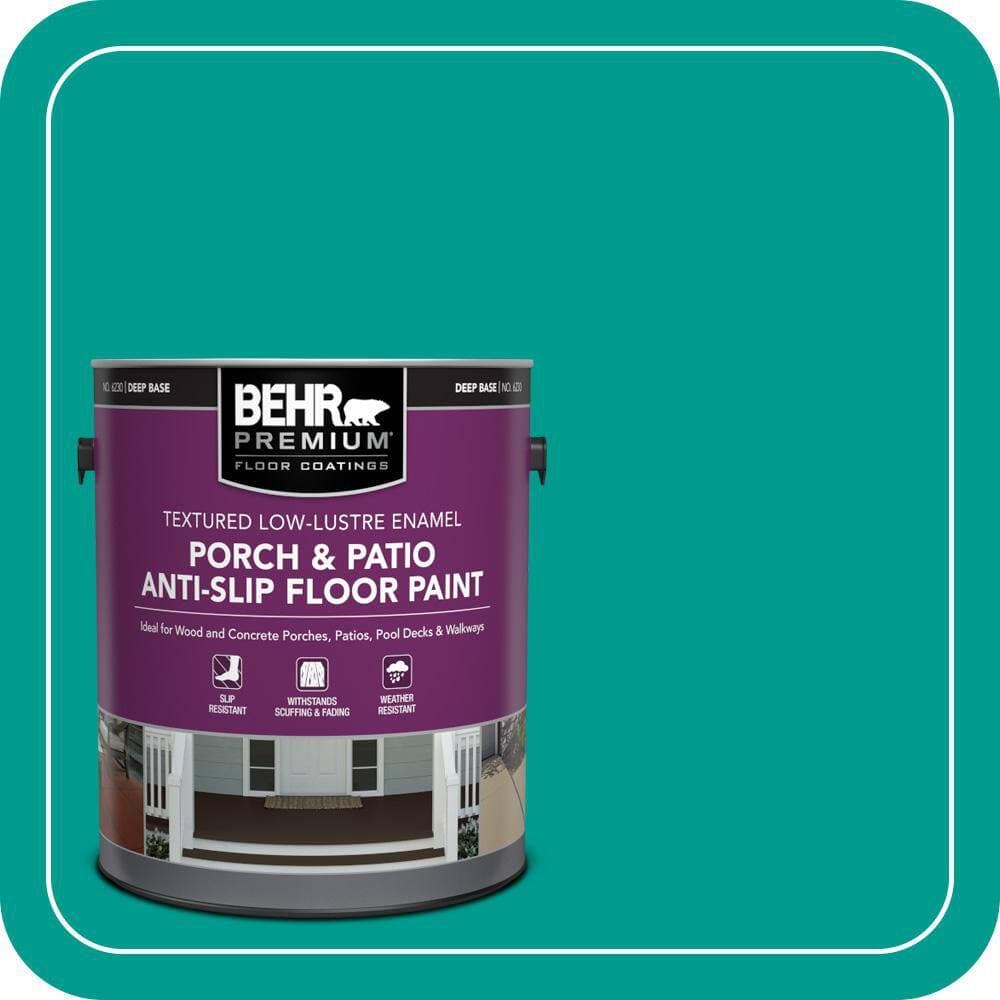 BEHR PREMIUM #P450-6 Textured Low-Lustre Enamel Interior/Exterior Porch and Patio Anti-Slip Floor Paint (1)