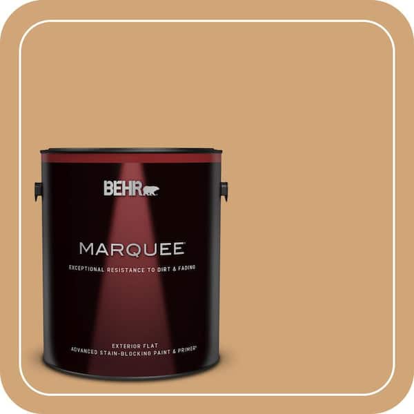 BEHR MARQUEE 1 gal. #PMD-79 Sesame Flat Exterior Paint & Primer (2)