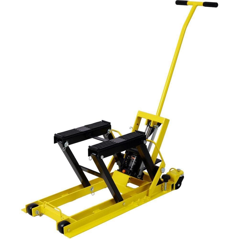 Miscool Ami 1500LB Hydraulic Motorcycle Lift Jack with Tie Down Yellow (1)