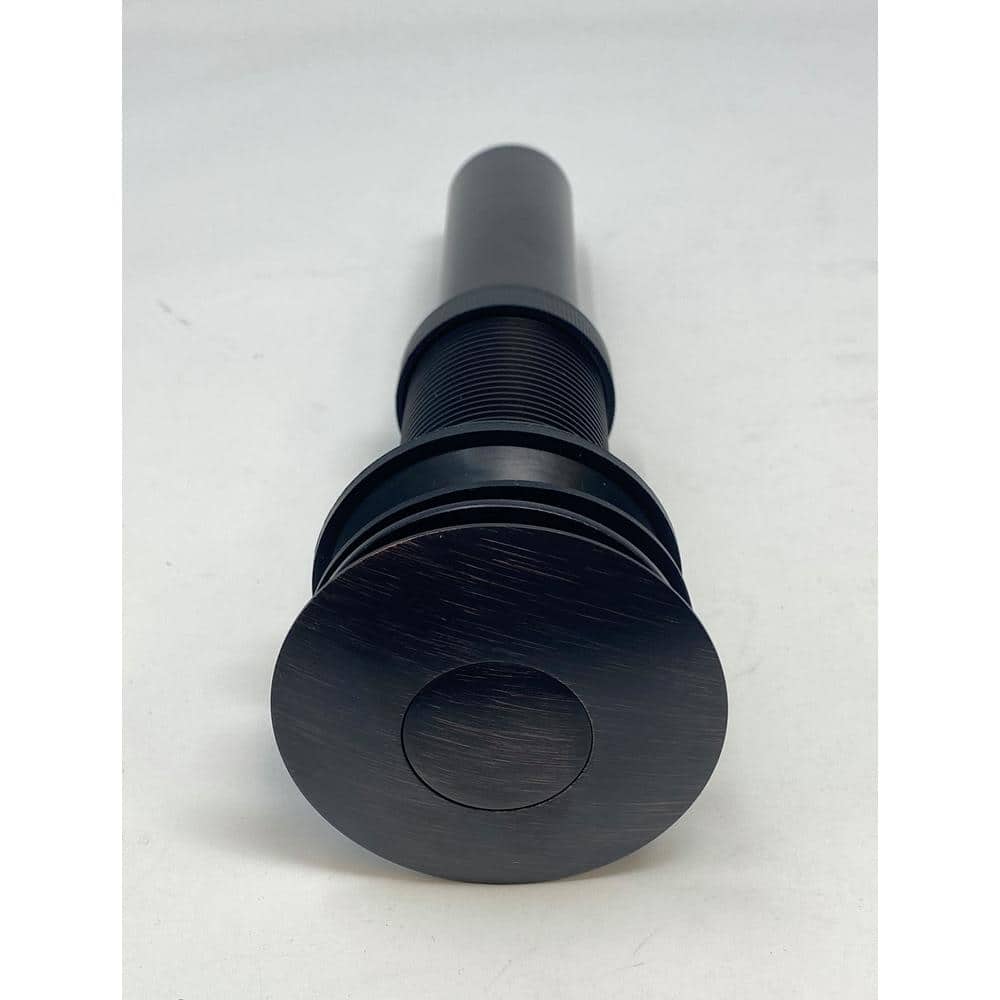 PF WaterWorks DecoDRAIN 2-in-1 Brass Sink Drain, Push (Open/Close), Umbrella (Open), w/o Overflow, 2.7" Cap, 6-2.2" Sink Hole, ORB (2)