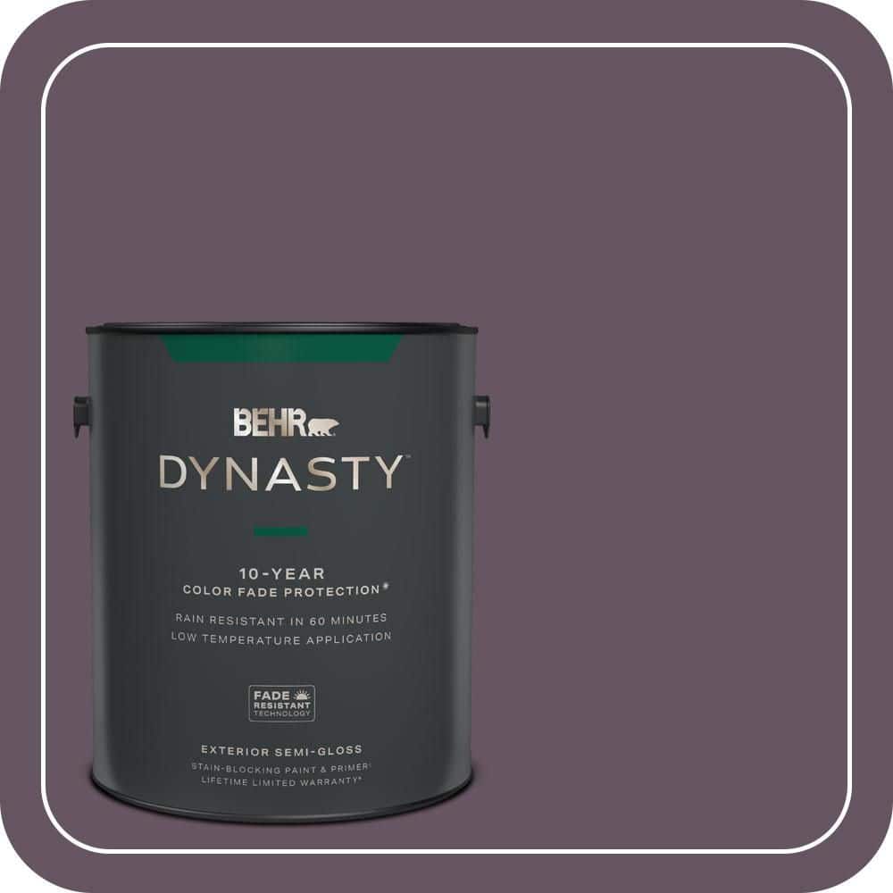 BEHR DYNASTY 1 gal. #690F-7 Indulgent Semi-Gloss Exterior Stain-Blocking Paint & Primer