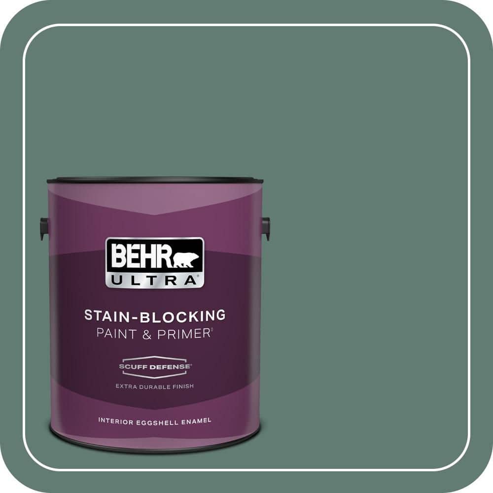 BEHR ULTRA 1 gal. #S430-6 Forest Edge Extra Durable Eggshell Enamel Interior Paint & Primer