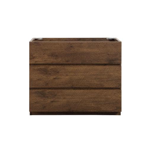 Adrinfly 35.5 in. Freestanding Floor Bath Vanity Cabinet without Basin Top with 3 Soft Close Drawers in Walnut Brown (2)