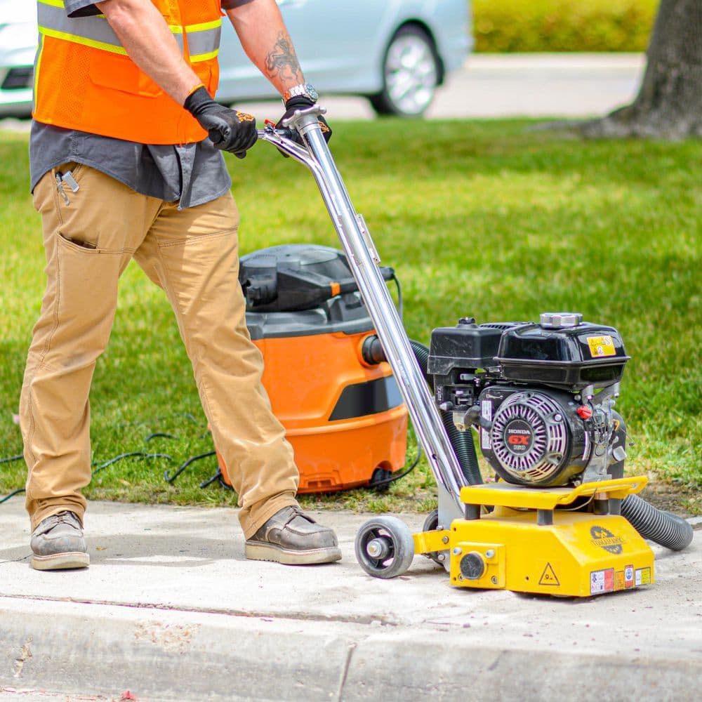 Tomahawk Power 8 in. Gas Concrete Scarifier Planer Grinder with 5.5 HP Honda Engine and Tungsten Carbide Blade Kit OSHA Compliant (2)
