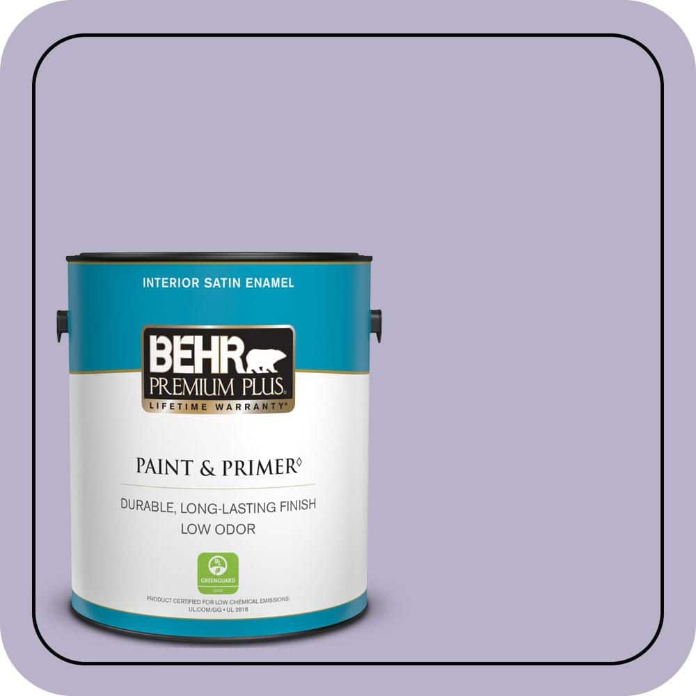 BEHR PREMIUM PLUS 1 gal. #S570-3 Bohemianism Satin Enamel Low Odor Interior Paint & Primer