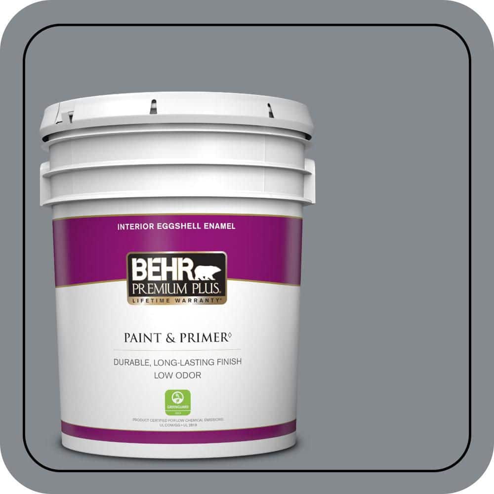 BEHR PREMIUM PLUS 5 gal. #PPU26-21 Overcast Eggshell Enamel Low Odor Interior Paint & Primer