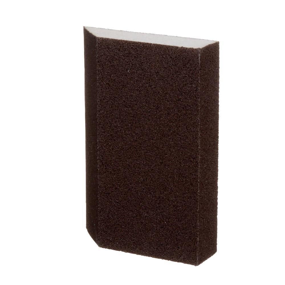 3M General Purpose Sanding Sponge 2 7/8 in. x 4-7/8 in x 1 in. 100 Grit, Single Angle, Fine (12 Pack) (3)
