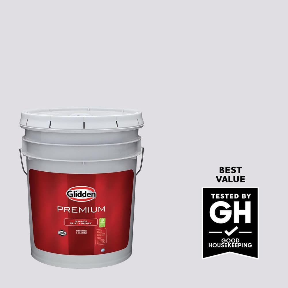 Glidden Premium 5 gal. PPG1173-2 February Frost Eggshell Interior Paint