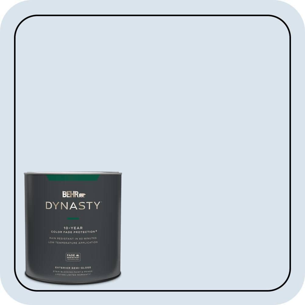 BEHR DYNASTY 1 qt. #590A-1 Icelandic Semi-Gloss Exterior Stain-Blocking Paint & Primer