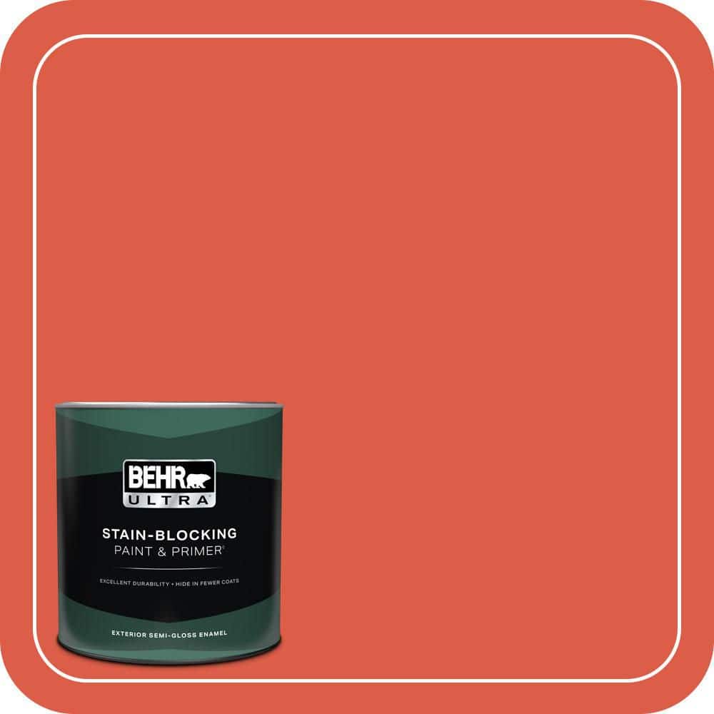 BEHR ULTRA 1 qt. #P180-6 Pimento Semi-Gloss Enamel Exterior Paint & Primer