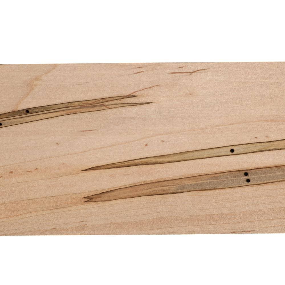 Ornamental Mouldings AMAP 1/2X4X48 .5 in. D X 3.5 in. W X 47.5 in. L Unfinished Ambrosia Maple Square Edge Decorative Board Moulding (3)
