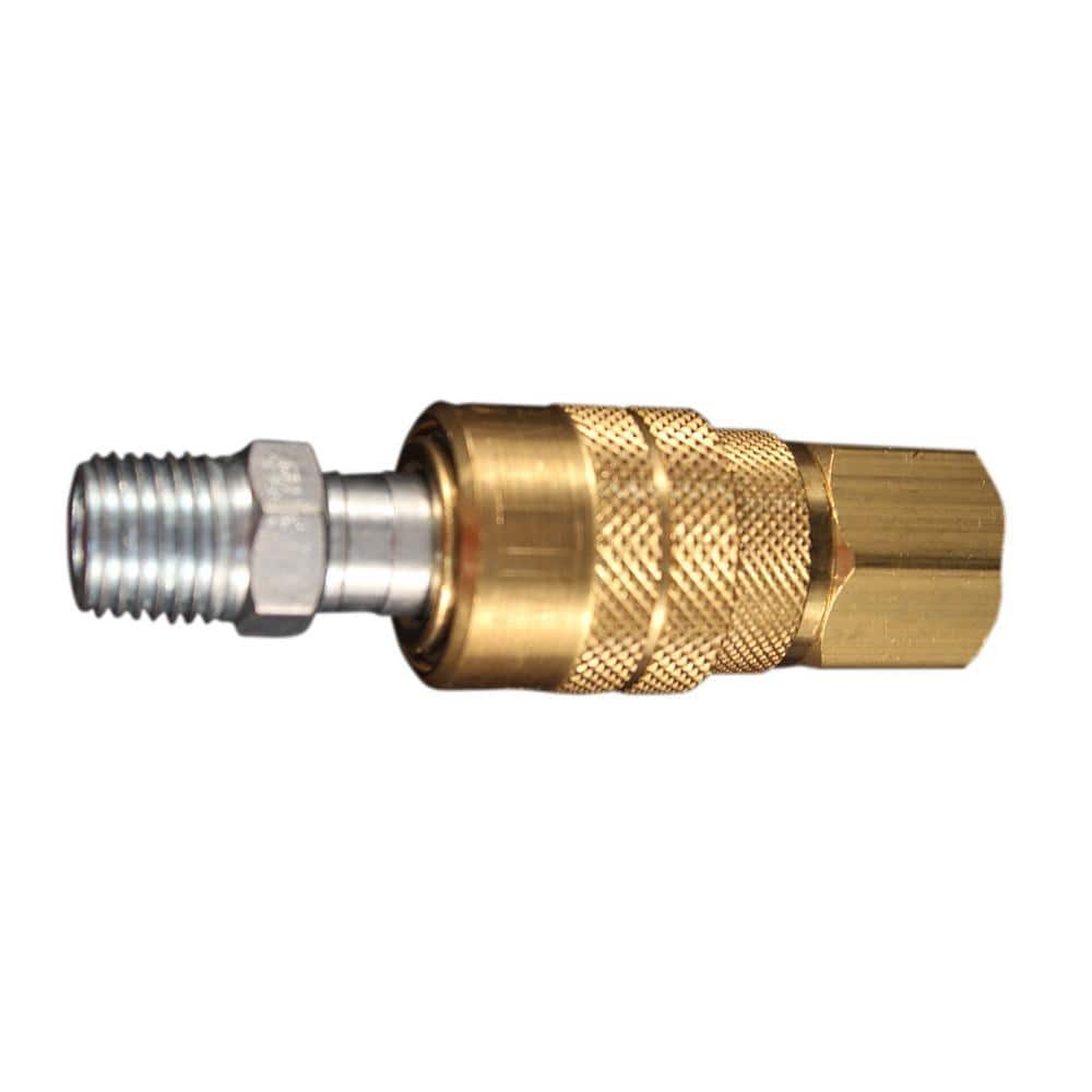 Milton 1/4 in. NPT M Style Coupler and Plug Air Compressor Fitting Kit (1)
