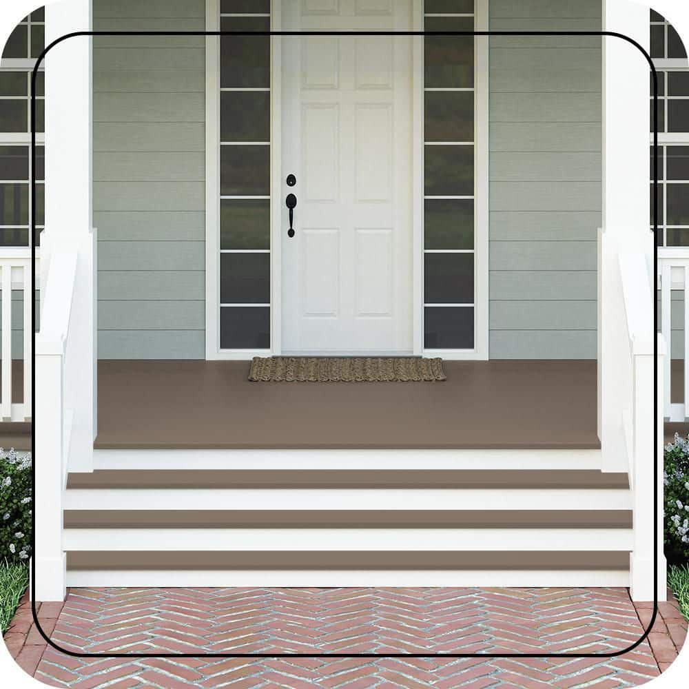 BEHR PREMIUM #MQ2-38 Textured Low-Lustre Enamel Interior/Exterior Porch and Patio Anti-Slip Floor Paint (2)