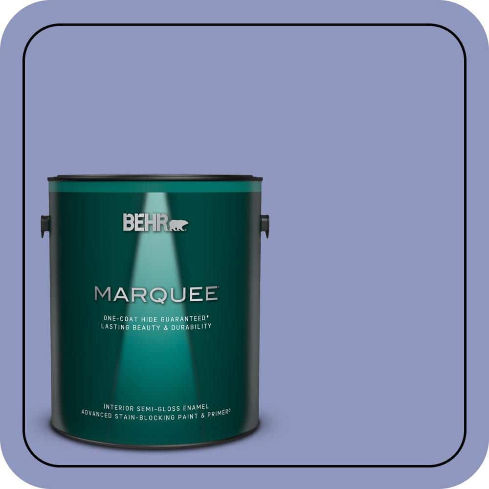 BEHR MARQUEE 1 gal. #610B-4 Intuitive Semi-Gloss Enamel Interior Paint & Primer
