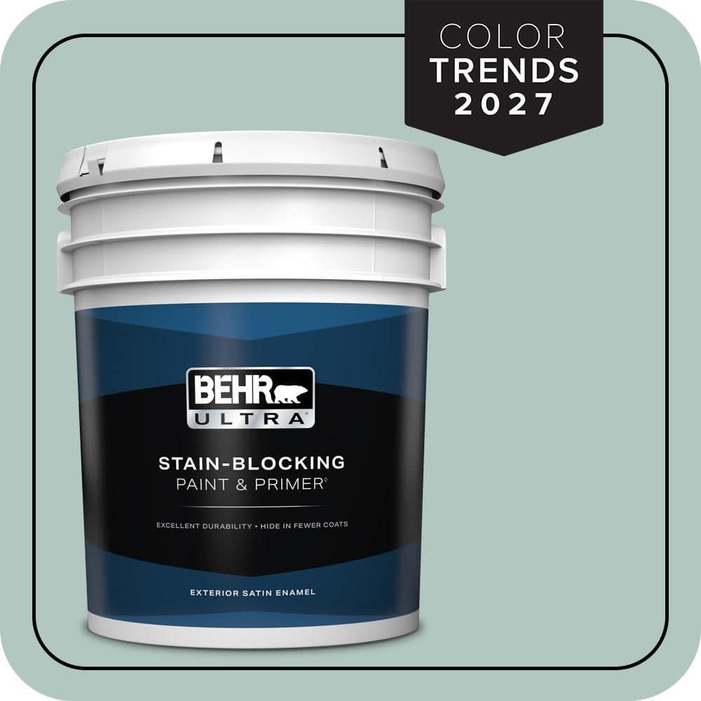 BEHR ULTRA 5 gal. #S430-2 Fresh Tone Satin Enamel Exterior Paint & Primer