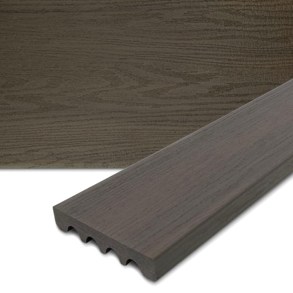 MoistureShield Elevate 1 in. x 6 in. x 20 ft. Riverbank Brown Square Edge Composite Deck Board