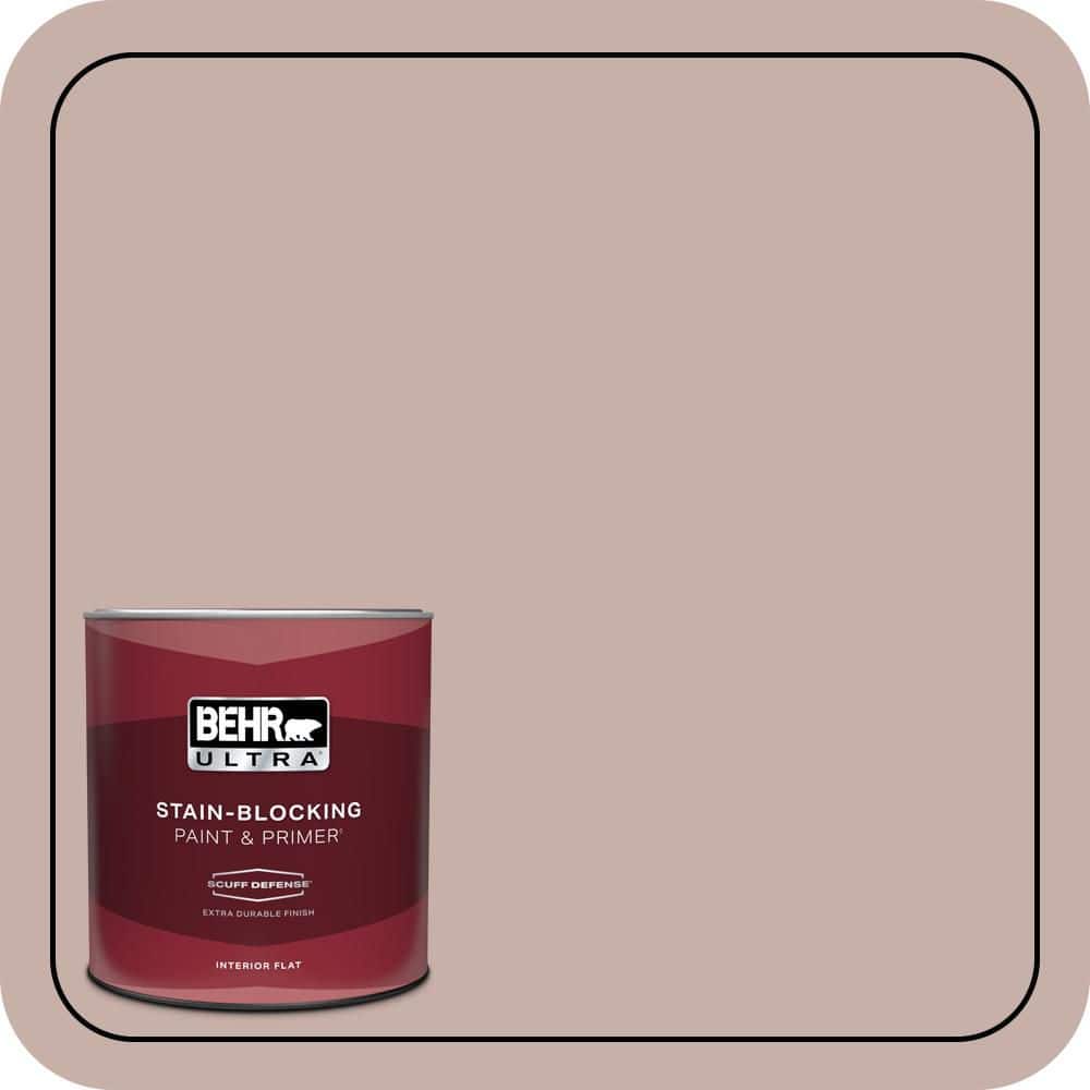 BEHR ULTRA 1 qt. #N160-3 Vintage Charm Extra Durable Flat Interior Paint & Primer (1)