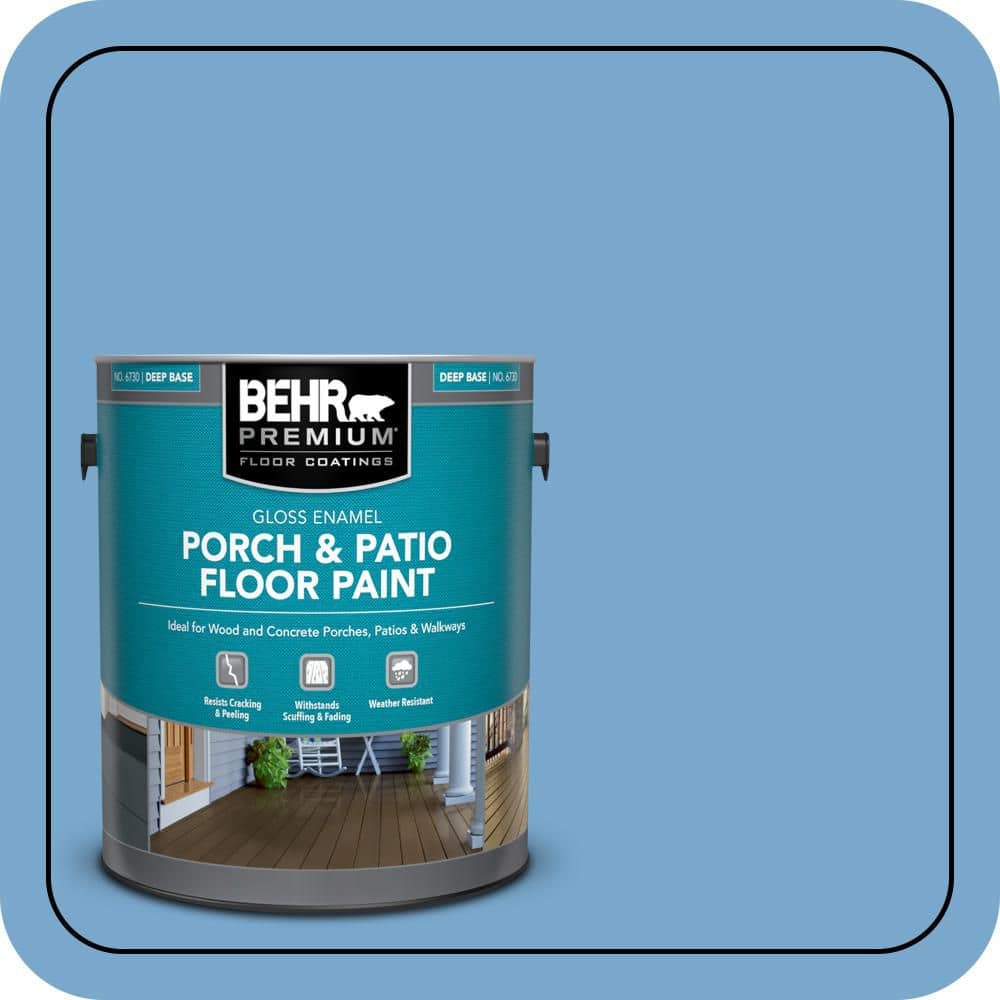 BEHR PREMIUM 1 gal. #M520-4 Mirror Lake Gloss Enamel Interior/Exterior Porch and Patio Floor Paint