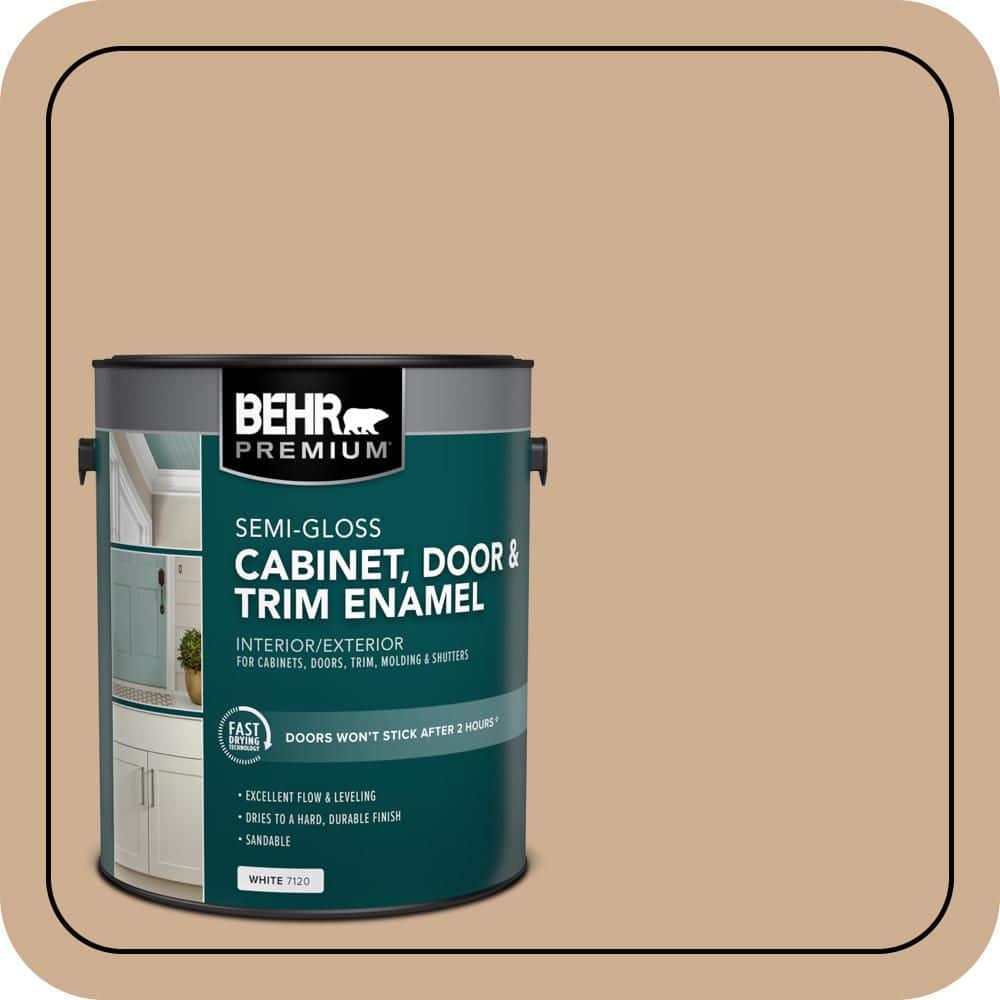 BEHR PREMIUM 1 gal. #PFC-24 Gathering Place Semi-Gloss Enamel Interior/Exterior Cabinet, Door & Trim Paint