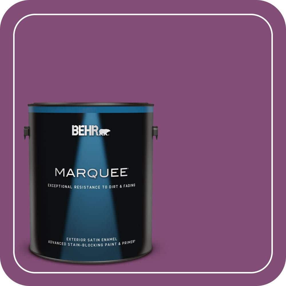 BEHR MARQUEE 1 gal. #T15-12 Graphic Grape Satin Enamel Exterior Paint & Primer