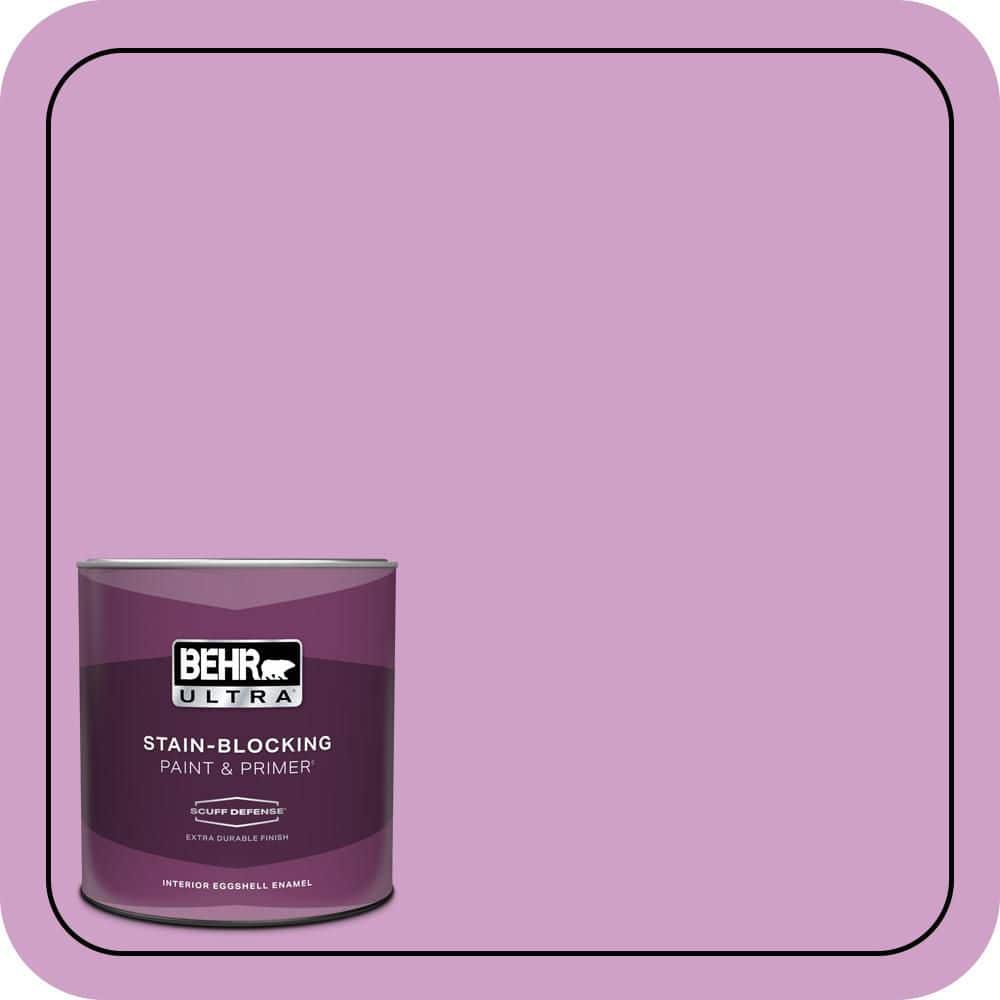 BEHR ULTRA 1 qt. #670B-4 Geranium Bud Extra Durable Eggshell Enamel Interior Paint & Primer